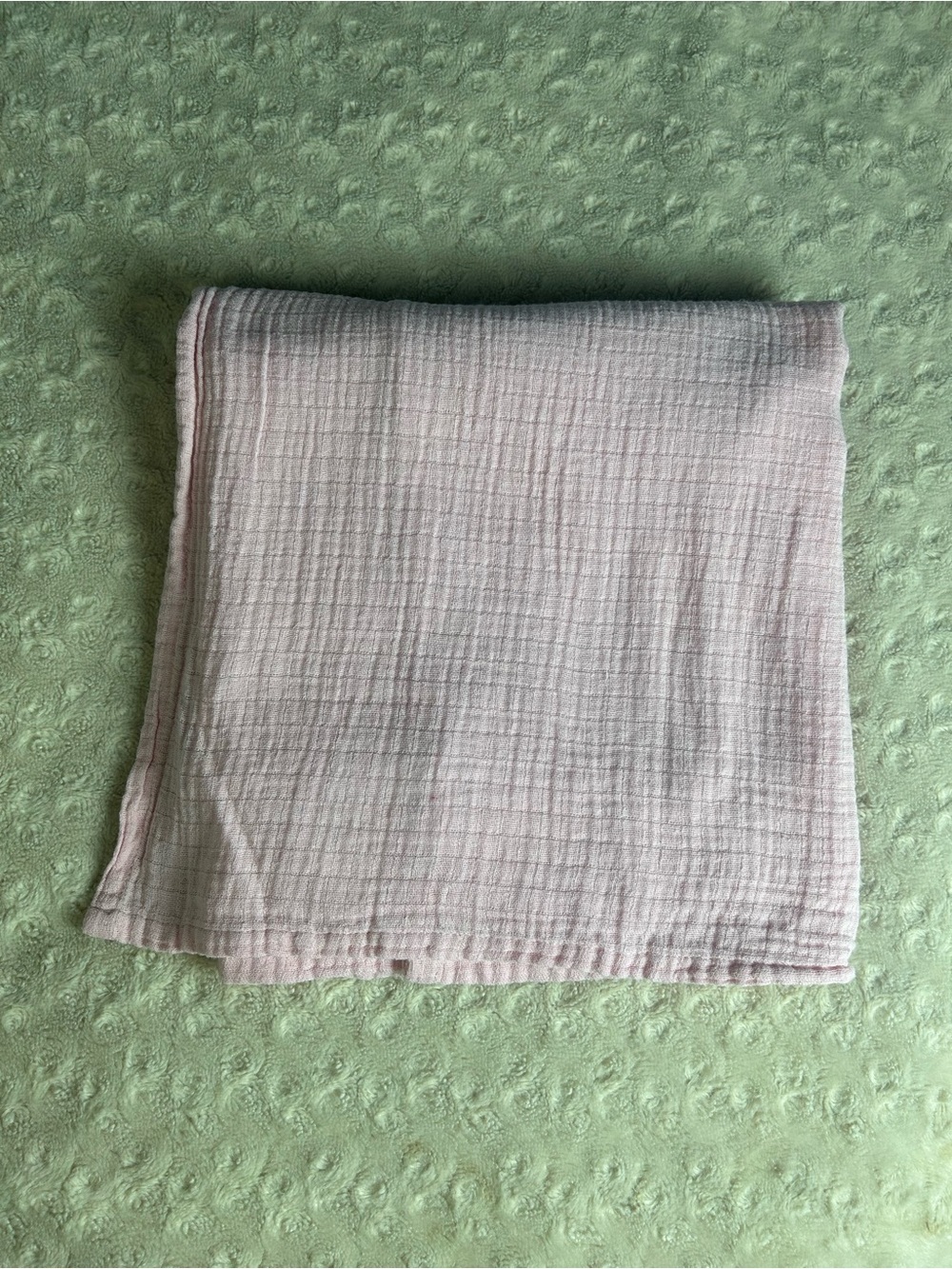 Little Journey Solid Light Pink Baby Swaddle Blanket Muslin Cotton aldi